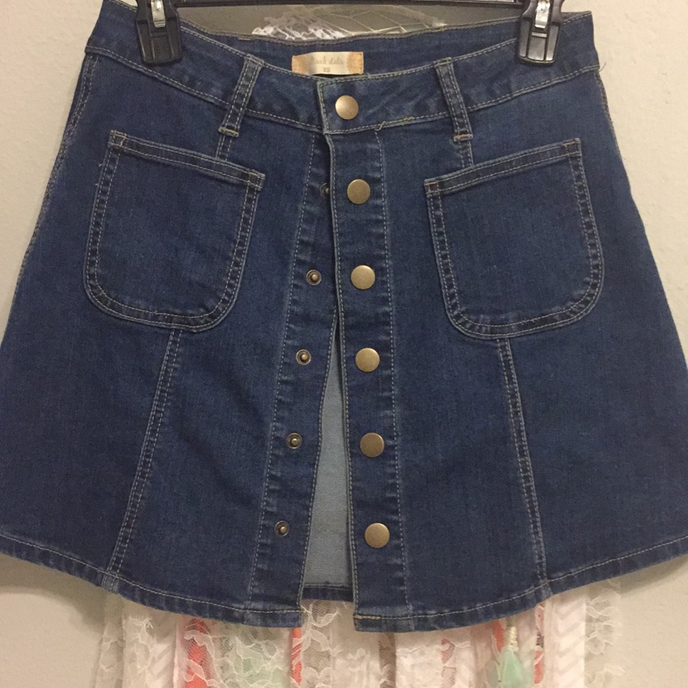 Altar’d state denim skirt